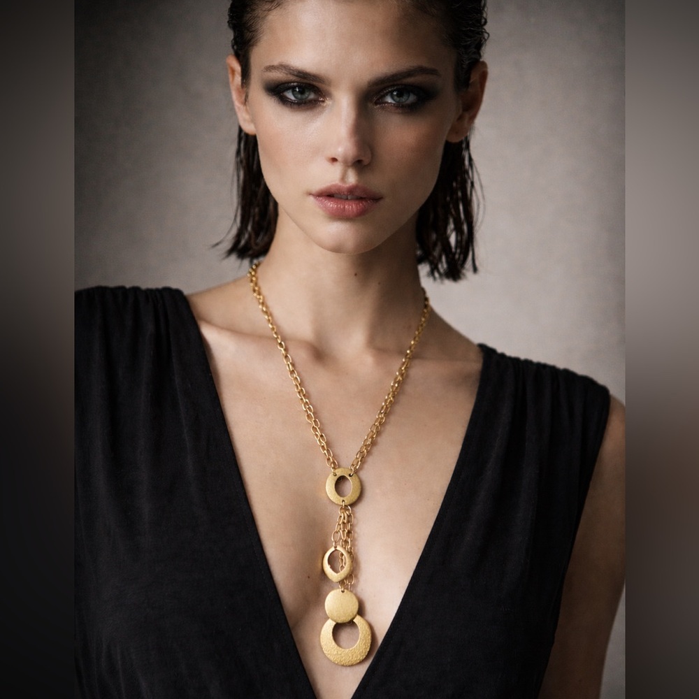Lia Sophia Necklace with Circular Pendants